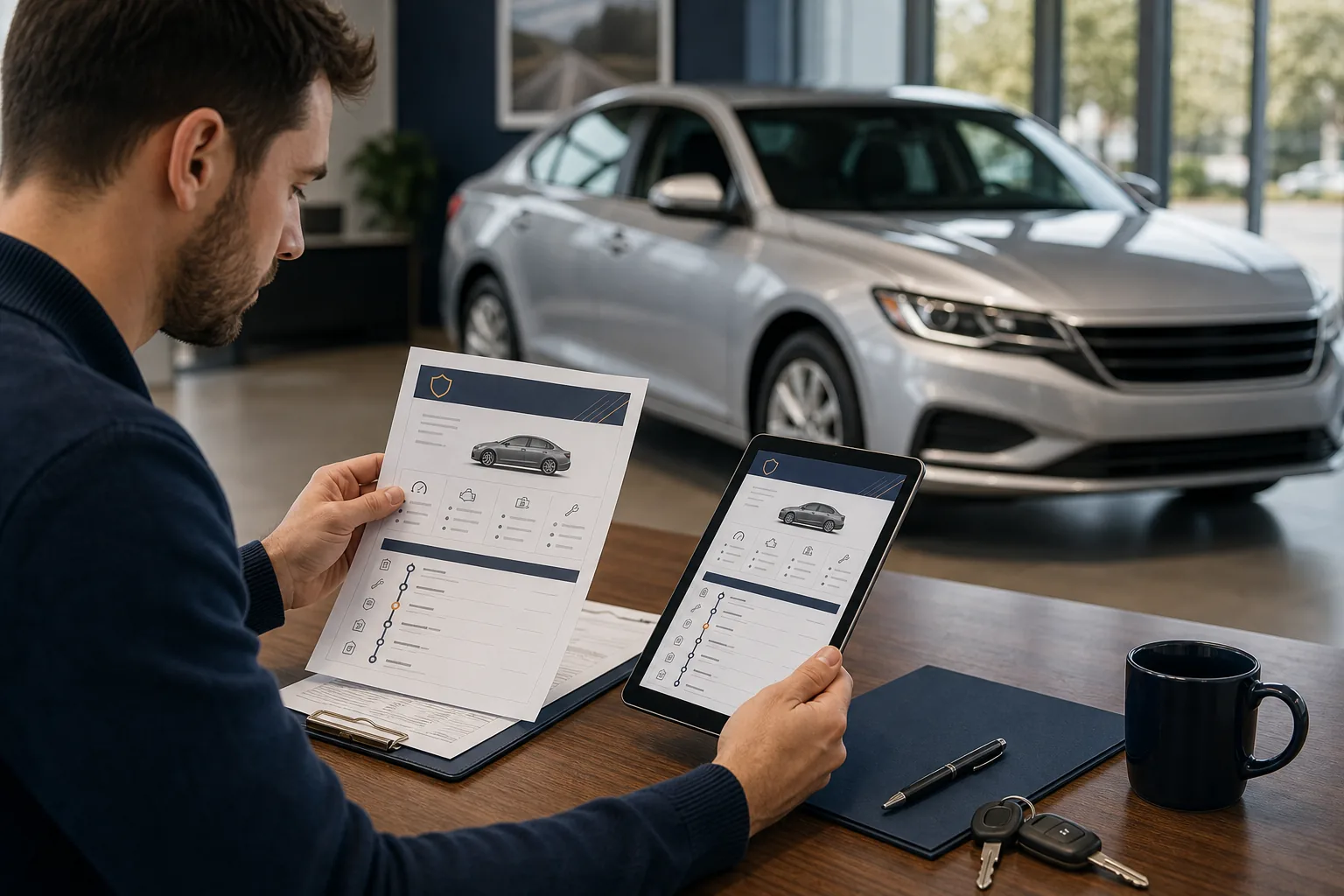 Vehicle title report with ownership history and title verification records